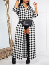 SC Casual Plaid Print Long Shirt GLF-10020