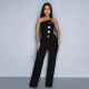 SC Solid Color Tube Tops Irregular Jumpsuit SHD-9723