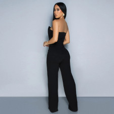 SC Solid Color Tube Tops Irregular Jumpsuit SHD-9723