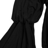 SC Press Pleated Solid Color Romper BY-7432