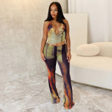 SC Halterneck Hollow Out Backless Jumpsuit YF-10867