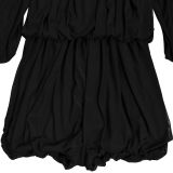 SC Press Pleated Solid Color Romper BY-7432