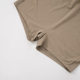 SC Color Block Long Sleeve Zipper Shorts Suit GDSF-D25ST249