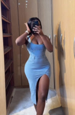SC Sexy Backless Irregular Denim Midi Dress GMYU-6596