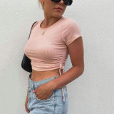 SC Short Sleeve Drawstring T Shirts JHYB-9105