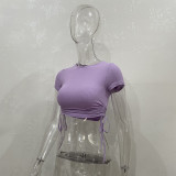 SC Short Sleeve Drawstring T Shirts JHYB-9105