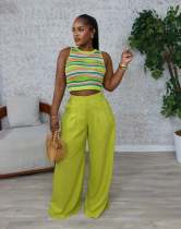 SC Solid Color Loose Casual Pants OLYF-6189