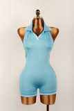SC Sleeveless Solid Color Backless Romper YWXS-K25L67