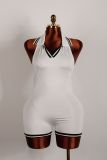 SC Sleeveless Solid Color Backless Romper YWXS-K25L67