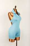 SC Sleeveless Solid Color Backless Romper YWXS-K25L67
