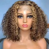 SC Center Parted Wrapped Tube Small Curly Hair Head Covers YWHX-M1516