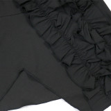 SC One Shoulder Irregular Ruffles Tops CYA-901903