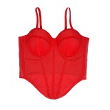 SC Solid Color Sling Corset GPBY-6328