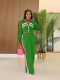 SC Contrast Color Patchwork Sport Pants Suit SFY-554-1