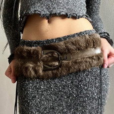 SC Adjustable Button PU Leather Belt GPKJ-KJ05359