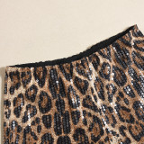 SC Sequin Print Casual Short GBTF-51437PHD