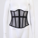 SC Mesh Wrap Chest Tank Tops FL-22513P