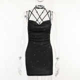 SC Knits Backless Sling Mini Dress FL-JY22286PF