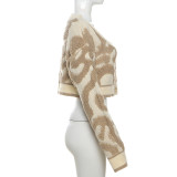 SC Long Sleeve V Neck Knits Sweater GZJQ-W23C33160