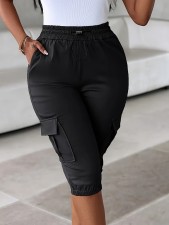 SC Casual Solid Color Seventh Pants GDYF-3524