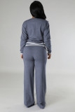 SC Long Sleeve Kinits Tops Wide Leg Pants Suit QYMF-3064
