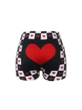 SC Patterned Printed Tight Yoga Shorts SHD-9898
