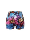 SC Patterned Printed Tight Yoga Shorts SHD-9898