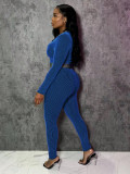 SC Long Sleeve Zipper Two Piece Pants Set SH-391355