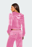 SC Velvet Sports Zipper Hoodie Two-piece Pants Set YD-YM024