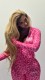 SC Long Sleeve Letter Print Two Piece Pants Set YWXS-K25L784