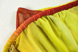 SC Color Block Pleated Irregular Maxi Dress GJYO-JD302607