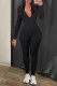 SC Long Sleeve Solid Color Tight Jumpsuit GXBQ-001