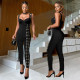 SC Shoulder Strap Slim Solid Color Jumpsuit  BY-7490