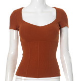 SC Short Sleeve U Neck Tops GSZM-ZTP1389