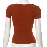 SC Short Sleeve U Neck Tops GSZM-ZTP1389