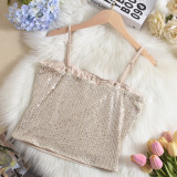 SC Sequin Backless Sling Tops GNZD-060053TBZ
