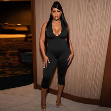 SC Deep V Neck Backless Jumpsuit MXBF-J25JP142