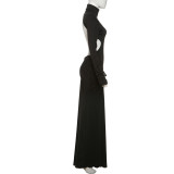 SC Sexy Backless Solid Color Maxi Dress XEF-K25D75286