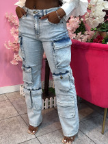 SC Fashion Wash Multi-pockets Jeans GDMY-FZ14684