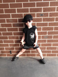 SC Kids Boy Print Sleeve Two Piece Shorts Set GYMF-YM103
