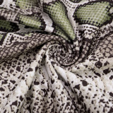 SC Snake Print Halterneck Tops Pants Suit GSZM-C25ST208