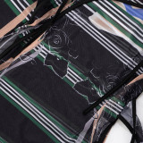 SC Print Irregular Split T Shirts MXBF-J25TP137