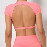 SC Sports Yoga Solid Fitness T-Shirt GQSA-71200