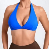 SC Solid Color Halterneck Backless Fitness Underwear GQSA-10317