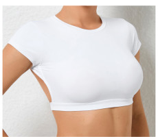 SC Sports Yoga Solid Fitness T-Shirt GQSA-71200