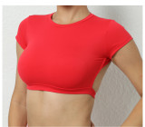 SC Sports Yoga Solid Fitness T-Shirt GQSA-71200