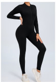 SC Zipper Long Sleeve Backless Jumpsuit GQSA-ZY02