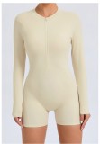 SC Long Sleeve Zipper Backless Romper GQSA-ZY01