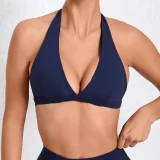SC Solid Color Halterneck Backless Fitness Underwear GQSA-10317