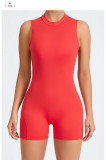 SC Solid Color Backless Yoga Sport Romper GQSA-YL075